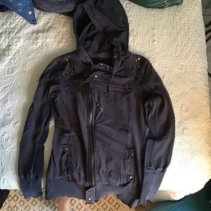 Free People Moto Hoodie